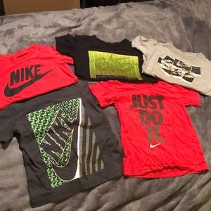 Nike boys Size 4/ one is size 5 T-shirt’s!